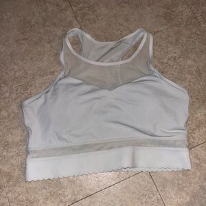 ZYIA White Star Mesh Sports Bra
